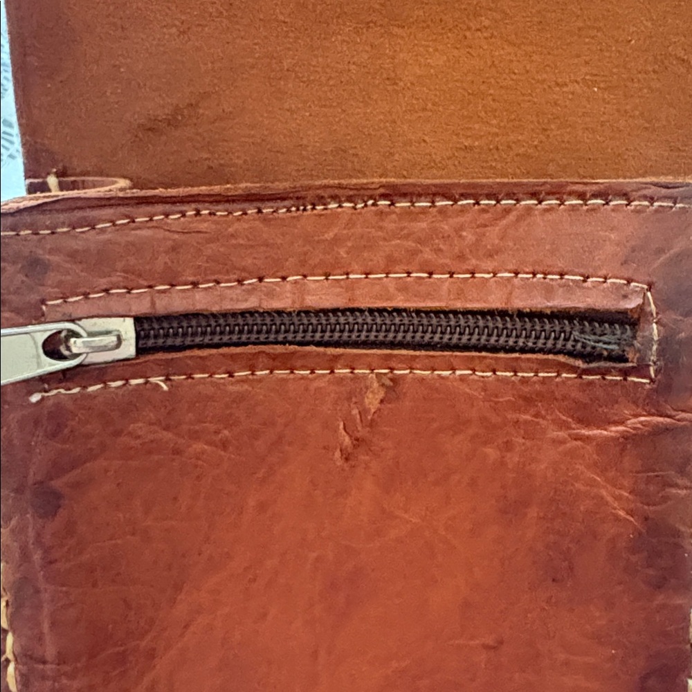 Leather coin leather saddle bag - Picture 7 of 8